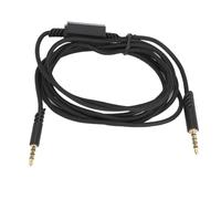 Shuoshenm Câble audio de remplacement pour casque de jeu ASTRO A10 A40 A40 TR, câble de remplacement pour casque de jeu sans fil avec micro en ligne, nylon tressé 2 m TRRRS vers TR (Noire)