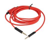 Shuoshenm Câble audio de remplacement pour casque de jeu ASTRO A10 A40 A40 TR, câble de remplacement pour casque de jeu sans fil avec micro en ligne, nylon tressé 2 m TRRRS vers TR (Rouge)