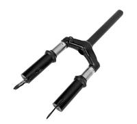 Shuoshenm Fourche de Suspension Avant pour Scooter électrique de 10 Pouces, Fourche à Ressort Amortisseur sans Fil en Alliage d’Acier, pièce de Rechange pour la Fourche Avant de la Plupart