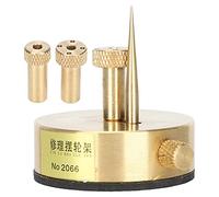 Shuoshenm Support pour Balancier de Mouvement de Montre, Outil de Réparation Professionnel en Alliage Doré avec 2 Outils de Support et Protège - Spiral, pour Professionnels de Maintenance et