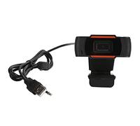 Shuoshenm Webcam 720P, Webcam HD avec Microphone à Annulation de Bruit, caméra d’Ordinateur Full HD avec Mise au Point Manuelle et Base Multifonction pour Ordinateur de Bureau, Ordinateur po