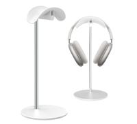 SHUOSUO Support pour Casque, Porte pour Headset de Bureau avec Base en Aluminium, Compatible avec AirPods Max, Beats, Bose, B&O, Sony, Sennheiser, Gaming (Blanc)