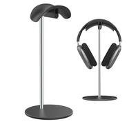 SHUOSUO Support pour Casque, Porte pour Headset de Bureau avec Base en Aluminium, Compatible avec AirPods Max, Beats, Bose, B&O, Sony, Sennheiser, Gaming (Noir)