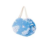 Shupatto Sac Japan Collection Taille M-Hana ni Tori, Mixte, Bleu