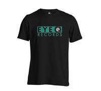 SHUPMN Eye Q Records Label T Shirt Breakbeat German Techno Rave Jungle Drum n Bass BlackLarge