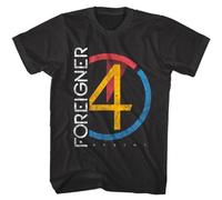 SHUPMN Foreigner Urgent 4 Men's T Shirt Pop Song Funk Concert Tour Merch BlackMedium