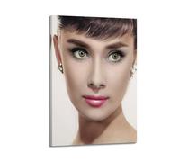 SHUPSY Poster décoratif sur toile Audrey Hepburn pour chambre à coucher - 60 x 90 cm