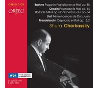 Shura Cherkassky joue Chopin, Bahms, Liszt et Chopin. Oeuvres pour piano seul.