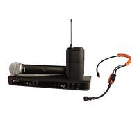 Shure BLX1288/SM31 Système de microphone sans fil UHF - Parfait pour l'église, le karaoké, la scène, le chant - Autonomie de la batterie de 14 heures, portée de 100 m | Comprend des micros portables