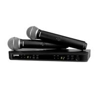 Shure BLX288 / PG58 M17 - Système double micros main - Capsule dynamique cardioïde PG58 - Fréquences M17 compatible