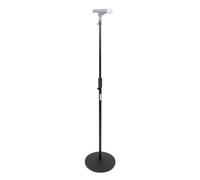 Shure by Gator Pied de micro SH-RBMICSTAND10 réglable en hauteur base ronde 25cm, embrayage rotatif