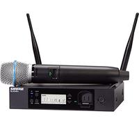 Shure GLXD24R+/B87A Système de microphone numérique sans fil double bande Pro pour église, karaoké, chant - Autonomie de la batterie de 12 heures, portée de 30,5 m | Microphone vocal portable BETA 587