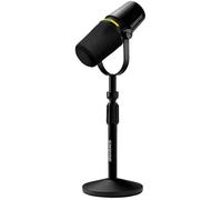 Shure Microphone MV7+ – USB & XLR, avec pied de table, cardioïde – Pack Noir