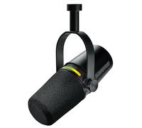 Shure MV7+ Microphone pour Podcast-Audio amélioré, Bandeau Tactile LED, Sorties USB-C et XLR, Mode Auto Level, Filtre Anti-Pop numérique, réverbération intégrée, podcasting, Streaming - Noir