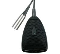 Shure MX393 / C Micro à effet de surface, avec préampli XLR 3 broches, capsule cardioïde, avec switch et LED verte, noir