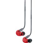 Shure SE215SPE-RD-EFS - Casque intra-auriculaire avec transducteur unique et écouteurs de 3,5 mm (rouge)