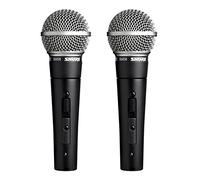 Shure Sm58s Professional Microphone vocal W/interrupteur On/Off (lot de 2)
