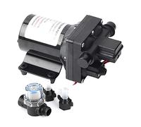Shurflo 4008101E65 Pompe à eau auto-amorçante en acier inoxydable 12 V CC 7,5 A 55 Psi 3 GPM RV Caravane