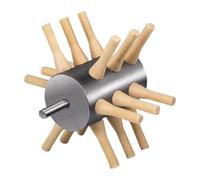 Shurhome Accessoire de toilettage doux et efficace en caoutchouc naturel et acier inoxydable pour le traitement des râpes de volaille - Utilisez un extracteur à plumes