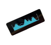 Shurhome AK25664 Horloge de visualisation musicale avec écran couleur, construction en aluminium et compatibilité avec plusieurs plates-formes, USB C Power Music Spectrum