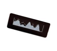 Shurhome AK25664 Horloge de visualisation musicale avec écran couleur, construction en aluminium et compatibilité avec plusieurs plates-formes, USB C Power Music Spectrum