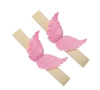 Shurhome Angelic Wing Embrasse de rideau, installation facile, supports de rideaux élastiques pour fenêtre, pinces à cravate pour décoration de style, embrasses de rideaux décoratives, bandes