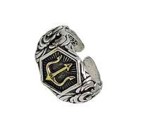 Shurhome Bague réglable inspirée de l'ancien dieu de la mer, design rétro, bijoux en alliage pour homme, bijoux trident Poséidon, comme décrit