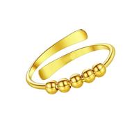 Shurhome Bagues de perles pratiques, ouverture réglable, structure en cuivre, bijou de doigt à la mode, convient pour les fêtes de mariage Porter des bagues réglables, comme décrit