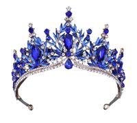 Shurhome Bijou de cheveux réglable argenté irisé avec strass pour les activités formelles, les concours de beauté et les occasions présentes, taille unique, comme décrit