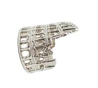 Shurhome Bijoux inspirés de la Rome antique avec une signification culturelle, bagues en forme de Colisée, accessoires pour doigts, bijoux romains anciens, comme décrit