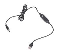 Shurhome Câble convertisseur USB vers 12 V de 1,2 m avec indicateur de tension pour routeur, équipement réseau, ventilateur, lumière LED, accès aux applications, câble de sauvegarde de courant