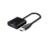 Shurhome Câble convertisseur vidéo USB 3.0 vers VGA 1080p pour ordinateur de bureau, moniteur, projecteur, adaptateur