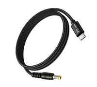 Shurhome Câble d'alimentation de 65 W de type C vers 5,5 mm en PVC pour une performance constante et une protection de l'appareil Raccords d'alimentation sécurisés