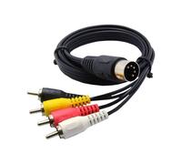 Shurhome Câble de connexion sonore haute norme NOISE 5 broches vers 4 RCA, pour la transmission continue du signal entre les appareils et plusieurs appareils