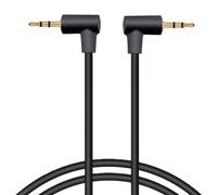 Shurhome Câble stéréo 2,5 mm vers 2,5 mm à angle droit, connecteurs plaqués or pour une meilleure fidélité du son, câble pour différents appareils