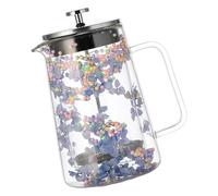 Shurhome Cafetière à double paroi isolée French Pressing 650 ml, résistante à la chaleur et thermo-isolante, pour French Pressing Maker avec fleurs séchées