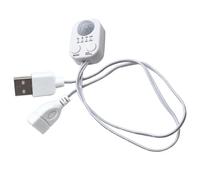 Shurhome Capteurs de détection du corps humain, interrupteur, minuterie flexible, 15-90 secondes, activé par le mouvement, USB, convient pour les barres lumineuses LED, minuterie de retard, lumière