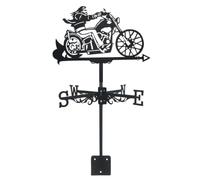 Shurhome Cloche météo de toit, décoration avec pointeur et socle | Décoration de direction du vent avec lettres directionnelles et aiguilles du vent pour la placer sur le toit