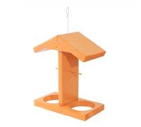 Shurhome Distributeur de nourriture pour oiseaux résistant aux intempéries, distributeur d'eau, design suspendu, bols transparents pour l'alimentation du jardin, distributeur de nourriture pour