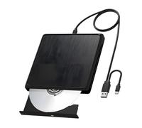 Shurhome Enregistreur de disque compact et léger, prend en charge plusieurs systèmes d'exploitation et lecteur USB externe rapide pour ordinateurs portables Enregistreur de lecture compact et léger