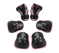 Shurhome Ensemble d'équipement de protection pour patins à roulettes pour enfants, genouillères, protège-mains pour garçons et filles, skateboard, rembourrage respirant