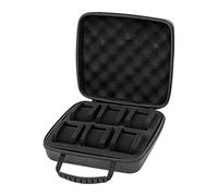 Shurhome Étui de protection pour montres avec rembourrage doux pour montres sensibles, boîte de rangement pour voyages d'affaires, boîte de rangement, 6 emplacements pour cartes