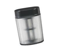 Shurhome Gobelet portable à froid 300 ml, noir | Récipient à boisson avec bouchon à vis et infuseur à thé pour le transport quotidien à la maison en voyage