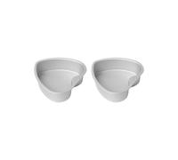 Shurhome Herz Lot de 2 moules à gâteau en aluminium avec surface anodisée pour une longue durée de vie