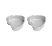 Shurhome Herz Lot de 2 moules à gâteau en aluminium avec surface anodisée pour une longue durée de vie