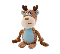 Shurhome Jouet interactif en corde de coton pour chien - Son couineur pour attirer l'attention et nettoyer les dents pendant que vous jouez - Jouet de nettoyage des dents pour chien