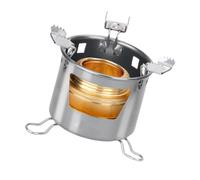 Shurhome Liquid Cube Heat Source Réchaud de camping en acier inoxydable | Appareil portable pour la cuisine en déplacement, forme pliable et facile à ranger