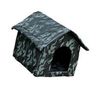 Shurhome Lit d'extérieur durable pour chats, petits chiens, imperméable, isolé, léger, portable pour un déplacement facile, lit isolé pour animaux de compagnie