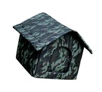 Shurhome Lit d'extérieur durable pour chats, petits chiens, imperméable, isolé, léger, portable pour un déplacement facile, lit isolé pour animaux de compagnie
