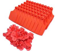 Shurhome Lot de 100 étiquettes extra larges pour identifier les animaux de ferme, fabriquées en plastique souple mais robuste